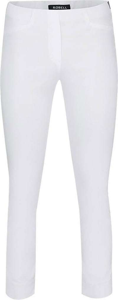 Robell Comfort 7/8 Stretch Broek - Rose 09 - Wit - EU40