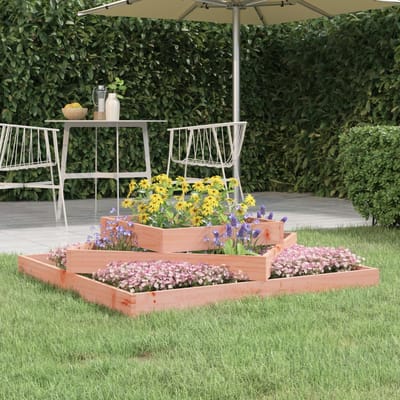 vidaXL - Plantenbak - 112x112x27 - cm - massief - douglashout