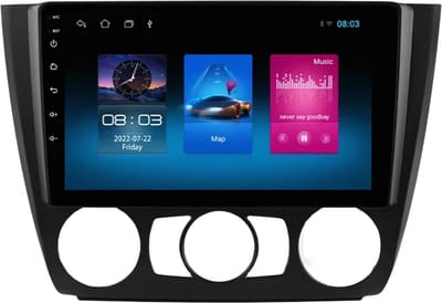 Autoradio met bluetooth - Carplay - Voor BMW 1-Serie (E87, E81, E82, E88) (2004-2011) - Geschikt voor Apple en Android - Stereo - Navigatie - Navigatiesysteem auto - 1GB 16GB
