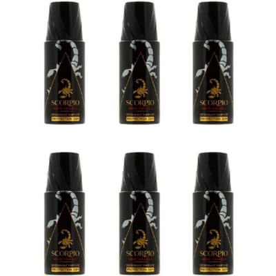 Scorpio Noir Absolu Deodorant pour homme 6*150ml