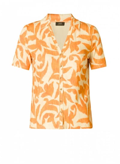 YEST Salima Tops - Dusty Orange/Multi c - maat 38