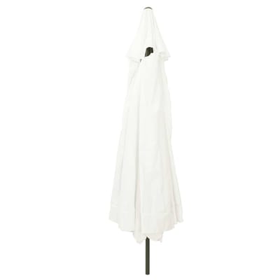 vidaXL - Tuinparasol - Zand - 394 - x - 394 - x - 248 - cm - Polyester - en - Staal