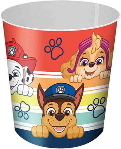 Paw Patrol prullenbak/papiermand - plastic - 21,5 x 21 cm