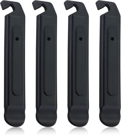 Bandenlichters voor fiets - 4 stuks - zwarte kunststof - draagbare montagehendel voor bandenwissel - SnelShoppen