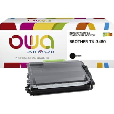 Toner OWA alternatief tbv Brother TN-3480BK zwart