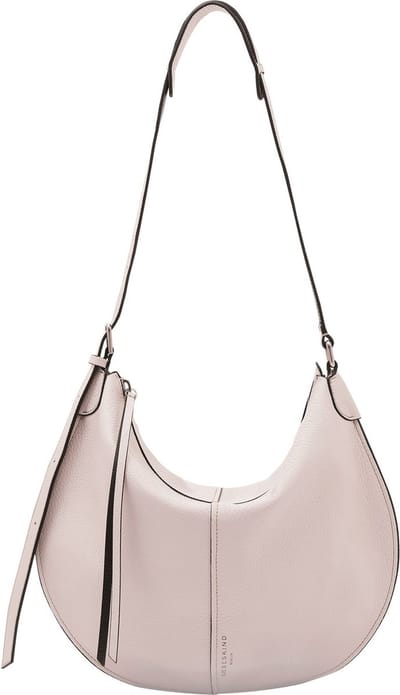 LIEBESKIND BERLIN Leren Schoudertas Heavy Pebble Naomi Hobo Blushed Rose Roze