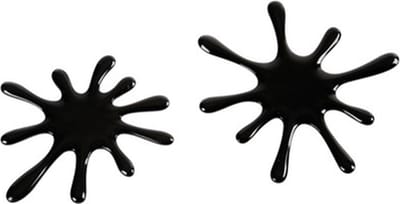 3D Splash decoratie zwart