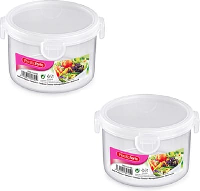 PlasticForte Vershoudbakje vriezer/magnetron - 4x - 600 ml - kunststof