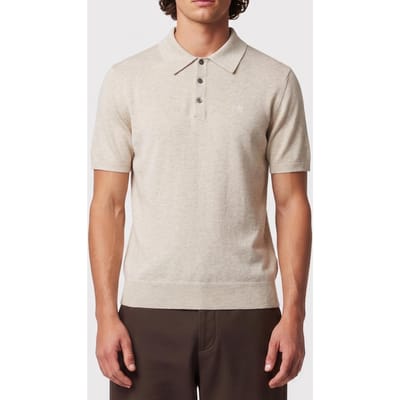 Calvin Klein Ss Supima Cotton Polo Snow Heather Taglia: L | Polo Outlet | Uomo | Bianco