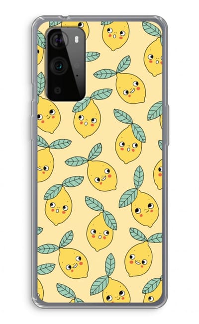 Case Company® - Hoesje geschikt voor OnePlus 9 Pro hoesje - Citroenen - Soft Cover Telefoonhoesje - Bescherming aan alle Kanten en Schermrand
