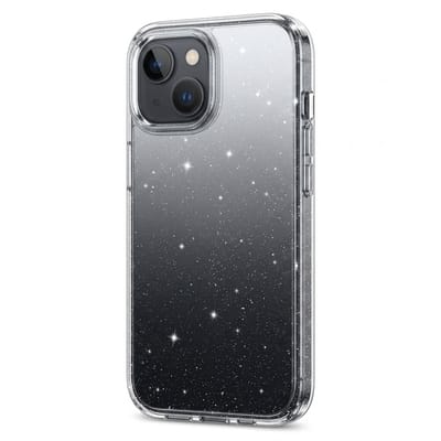 Glitter Hoesje Geschikt voor iPhone 13 Telefoonhoesje Case transparant