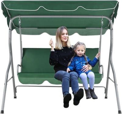 Schommel Luifel Vervanghoes - Schommelbankhoes - Tuinmeubelen Beschermen - Waterdicht Oxford Doek - 2- en 3-zits - Groen