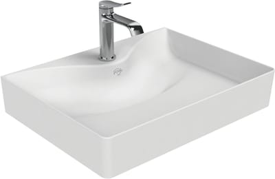 Creavit Ruby RB064 Wastafel – Opbouw – Keramiek – 60,5x11x45,5 cm – Glanzend Wit
