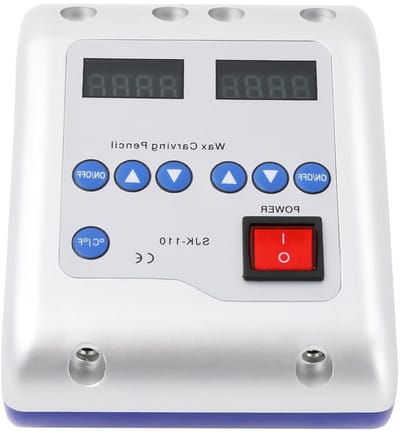 Elektrisch Waxmes - Digitale Waxmachine - Precisie Snijwerk - Dubbele Pen Instelbaar - 50-200℃ - Zilver Blauw