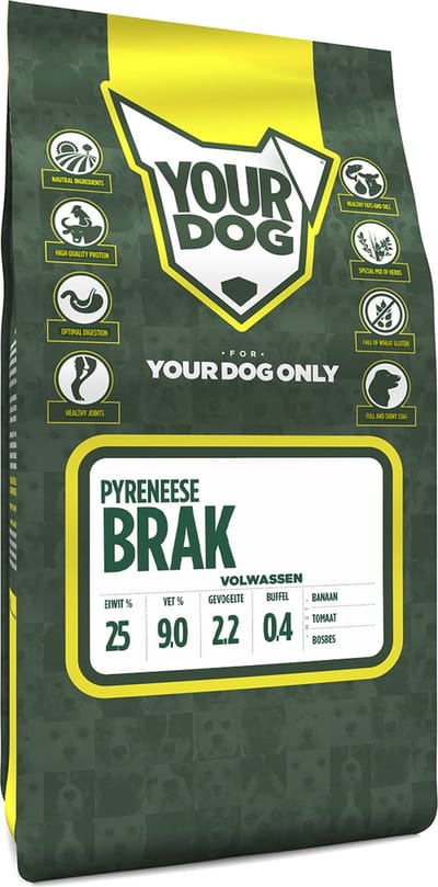 Yourdog Pyreneese franse brak Rasspecifiek Adult Hondenvoer 6kg | Hondenbrokken