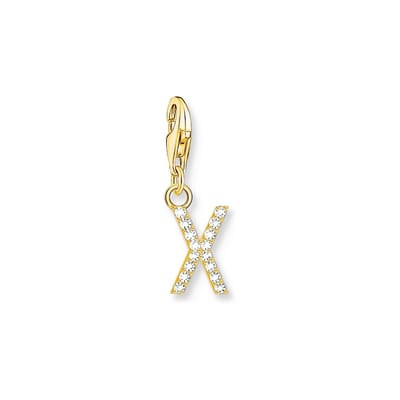 Thomas Sabo - 1987-414-14 - Charm - Dames - 925er Zilver geel verguld - Letter X