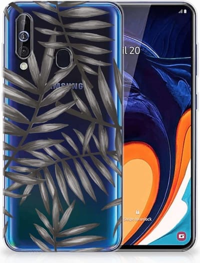 Samsung Galaxy A60 TPU Case Leaves Grey