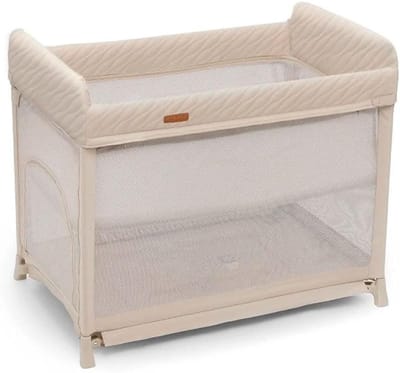 Reiswieg Baby - Babybedje Reisbed - Veilig Slapen - Eenvoudig Vouwen - 81 cm Diep - Beige