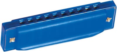 Harmonica Speelgoed - Mondorgel Muziek - Muziek Leren - Ontwikkelt Muzikaal Gevoel - 30x30x10cm - Blauw
