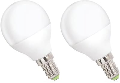 Spectrum LED Kogellamp E14 4W - 230V - 340 Lumen - 4000K Neutraal Wit - Natuurlijk Licht - Energiezuinig - 2 stuks