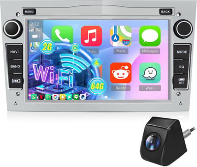 Hexinex Autoradio - Geschikt Voor Opel Astra H Corsa C/D Meriva Zafira B - 2GB + 64GB - Draadloos Apple Carplay & Android Auto - 7-inch Touchscreen - GPS-Navigatie - Bluetooth & Wifi - Achteruitrijcamera