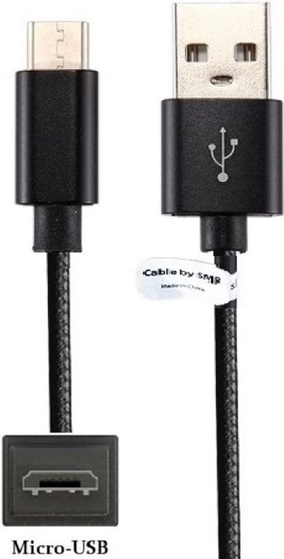 OneOne 3,0m standaard Micro USB kabel. Metal laadkabel. Oplaadkabel snoer past op Samsung Galaxy Note 3 Neo, Note 4, Note 5, Note Edge SM-N915F, A6 (niet voor A6s), A6+, A7 (A710 uit 2016 / A750 uit 2018)