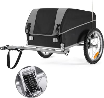 DailySupplies® Fietskar Bagage - Fietsaanhanger - Aanhangwagen Fiets - 120L