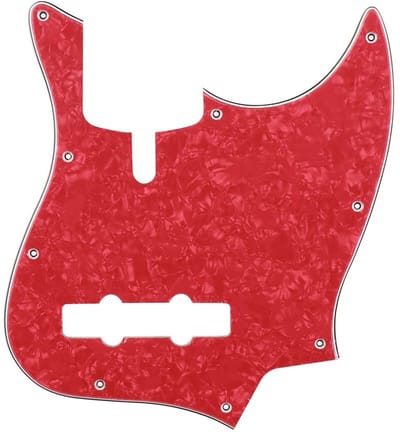 Boston M4V-310-PR pickguard, Sire Marcus Miller V-series 4-string, 3 ply, pearl red