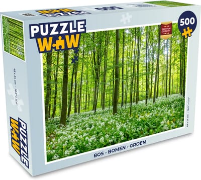 Puzzel Bos - Bomen - Groen - Legpuzzel - Puzzel 500 stukjes