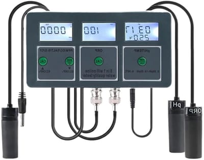 Waterkwaliteit Tester - Meetanalysator Monitor - Watersystemen Controleren - WiFi Realtime Data - 15.2 cm - Zwart