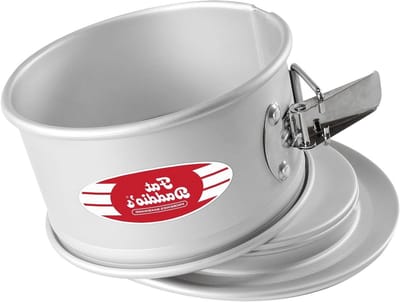 Springvorm Taartvorm - Cheesecake Pan Ronde - Bakken Desserts - Geanodiseerd Aluminium - 6 x 3 Inch - Zilver