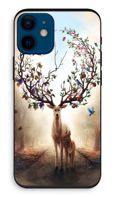 Case Company® - Hoesje geschikt voor iPhone 12 mini hoesje - Seasons Change - Biologisch Afbreekbaar Telefoonhoesje - Bescherming alle Kanten en Schermrand