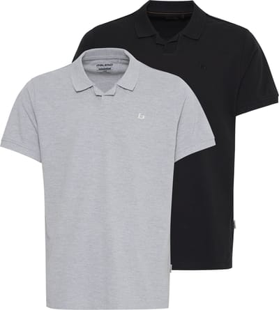 Blend | Heren | Polo shirt | 2 pack | Regular fit | 100% Katoen | Grijs - Zwart | Maat L