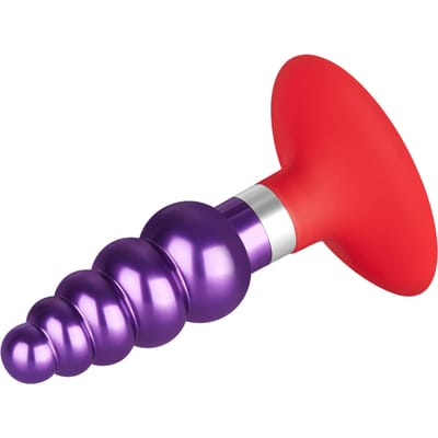 RVS plug met siliconen zuignap, 10 cm