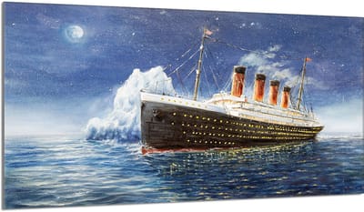 TMK ArtDeko Titanic Serie - Snijplank - 90x52 cm - Sierlijke Bescherming - Veelzijdig Design