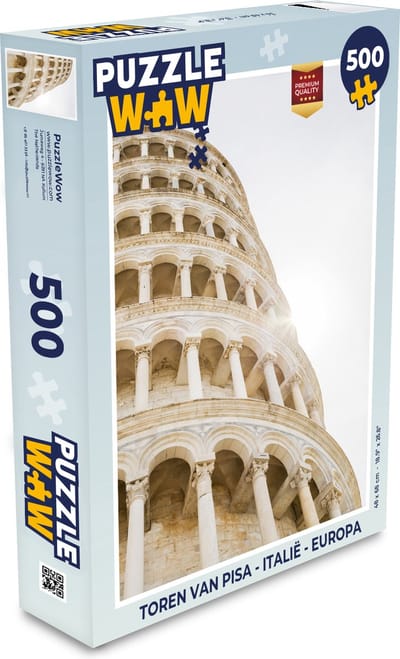 Puzzel Toren van Pisa - Italië - Europa - Legpuzzel - Puzzel 500 stukjes