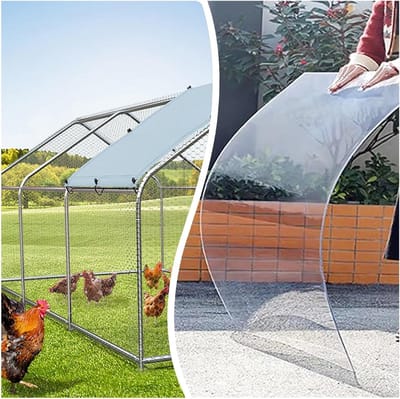 Broeikaspanelen Polycarbonaat - Transparante Dakplaten - Bescherming Buiten - Hoge Helderheid Lichtdoorlatend - 2.62x49.2ft - Transparant