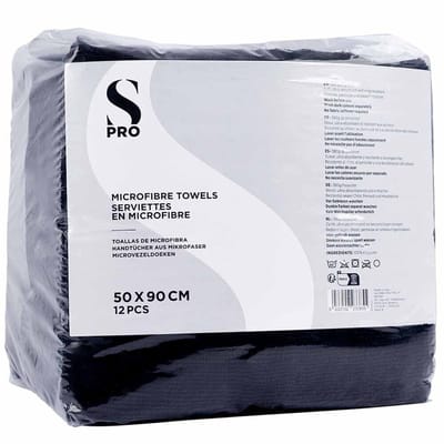 S-PRO Microfibre Towels Pack of 12