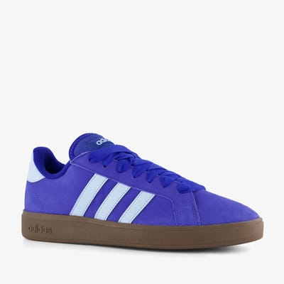 Adidas Grand Court Base 00S suède heren sneakers blauw - Maat 45 1/3 - Echt leer