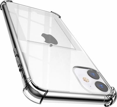 ShieldCase Shock case met pasjeshouder geschikt voor Apple iPhone 12 Mini - 5.4 inch - transparant - Schokbestendige Beschermcase - Stijlvolle Bescherming met Opbergruimte - Kras- en Valbestendige Case - Stijlvol Hoesje met Extra Opbergruimte