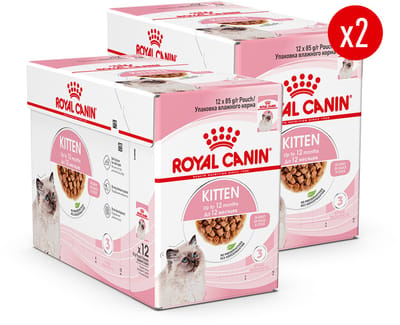 Royal Canin Kitten in Saus - Kattenvoer - 24x85g - Natvoer voor kittens