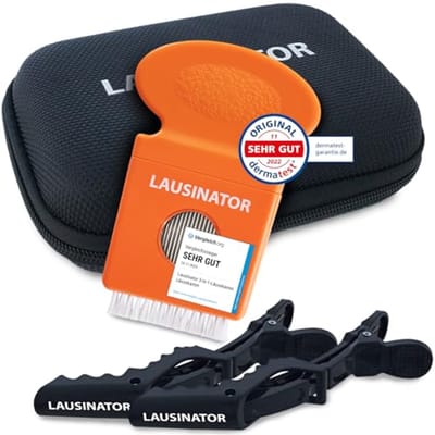 Effectieve 3-in-1 Luizenkam met Box en Haarclips voor Kinderen en Volwassenen