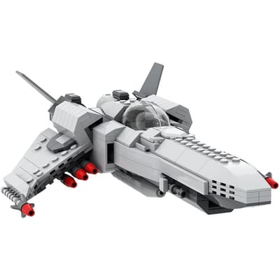 Gobricks MOC Caprican Viper (Battlestar Galactica) Bakstenen Schip Vliegtuig Bouwsteen Set Spelgoed Gericht op Leren Ideaal Voor Verzamelen Cadeau