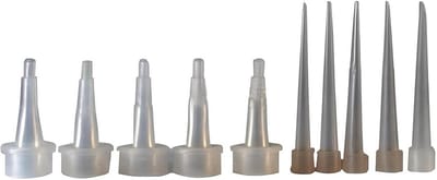 Set van 10 Vervangende Dopjes en 10 Precisie Pipetten voor Lijmflesjes