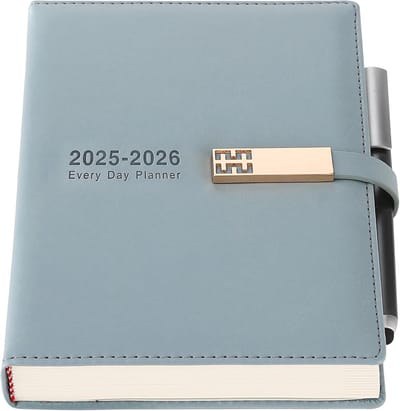 Academisch Dagboek 2025-2026 - A5 Dagelijkse Planner met Kleurrijke Tabs en Pen