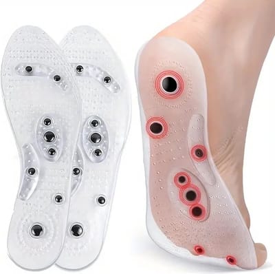 Afslankzolen I Magnetische Inlegzooltjes I Acupressuur Zolen I Massage Zolen I Voor Man En Vrouw I Transparant I 40 - 45