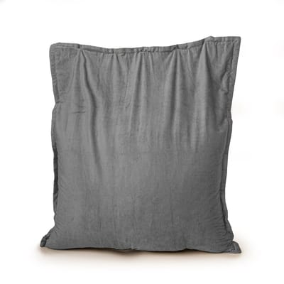 Drop & Sit - zitzak/zitkussen - trendy rib (corduroy) - grijs - 100 x 150
