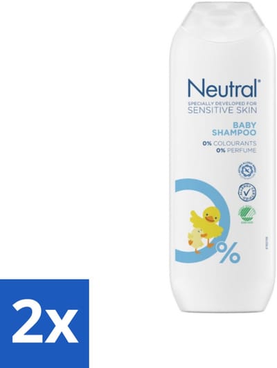 Neutral - Babyshampoo - Gevoelige huid - Parfumvrij - Zonder Kleurstoffen - 250 ml - Voordeelverpakking - 2 stuks