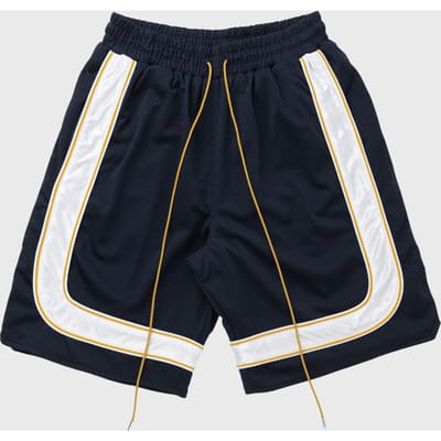 MESH PIPING BAGGY TRACK SHORT