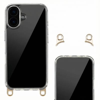 Selencia Hoesje met Afneembare Haakjes voor Koord - Geschikt voor Apple iPhone 16